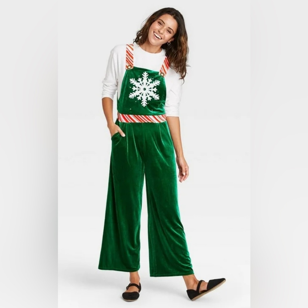 Christmas overall jumpsuit